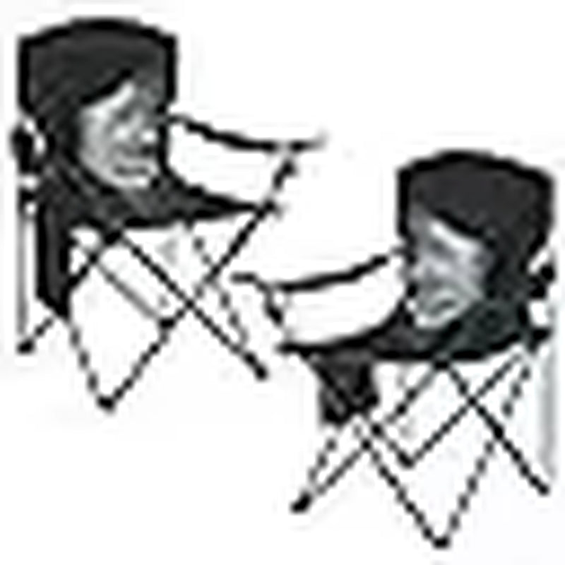 2 Pack Camping Chairs with Fan, Lightweight Camp Chair 300LBS Portable Foldable Chairs for Adults &