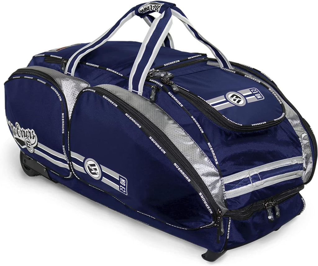 No Errors NO E2 Wheeled Catchers Gear Bag - Large Baseball and Softball Bag for Catcher’S Equipment with Fatboy Wheels