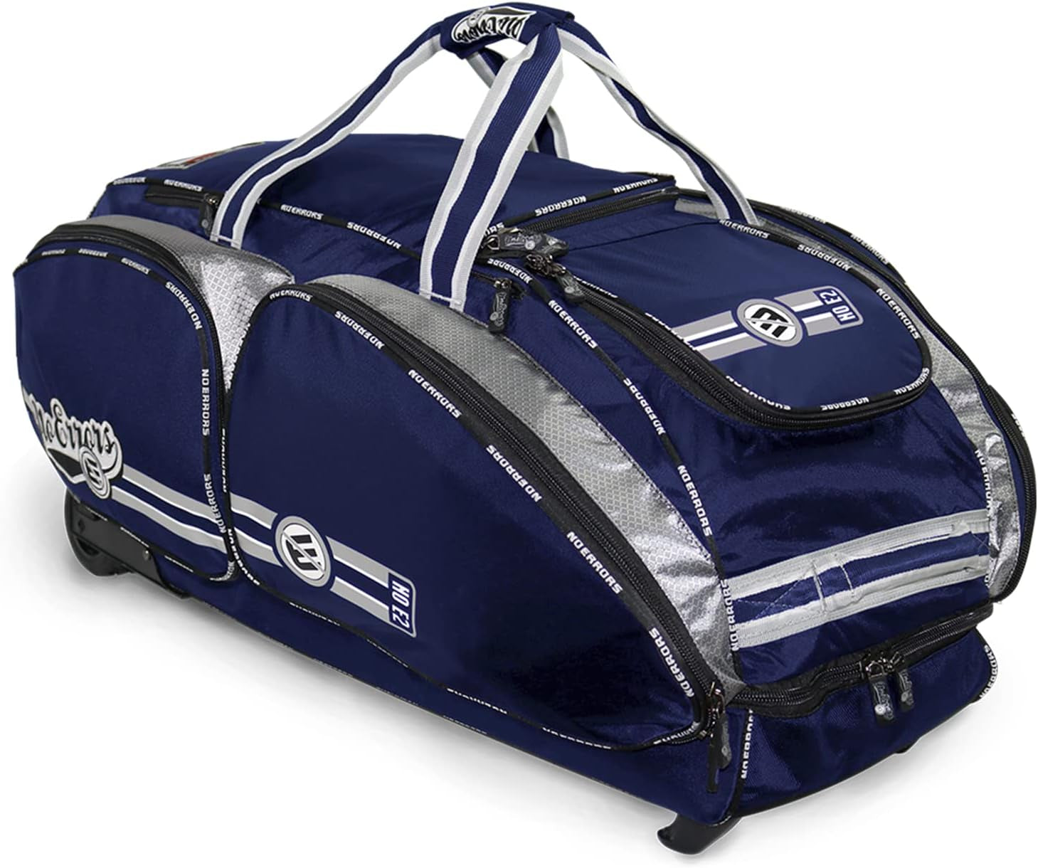 No Errors NO E2 Wheeled Catchers Gear Bag - Large Baseball and Softball Bag for Catcher’S Equipment with Fatboy Wheels