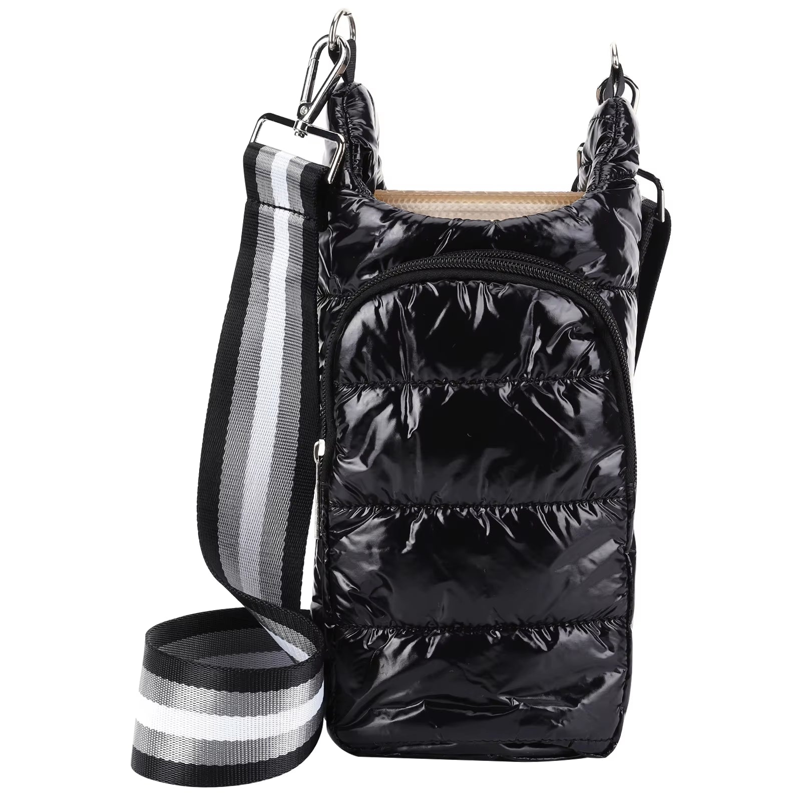 Water Bottle Holder Adjustable Wide Strap Water Bottle Carrier Portable Water Bottle Puffer Tote Soft for Outdoor Travel