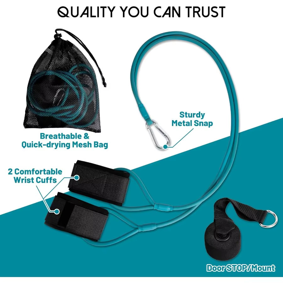 Baseball Softball Resistance Training Bands, Arm Strength, Pitching and Conditioning Equipment for Kids, Blue(10Lbs/Kids)