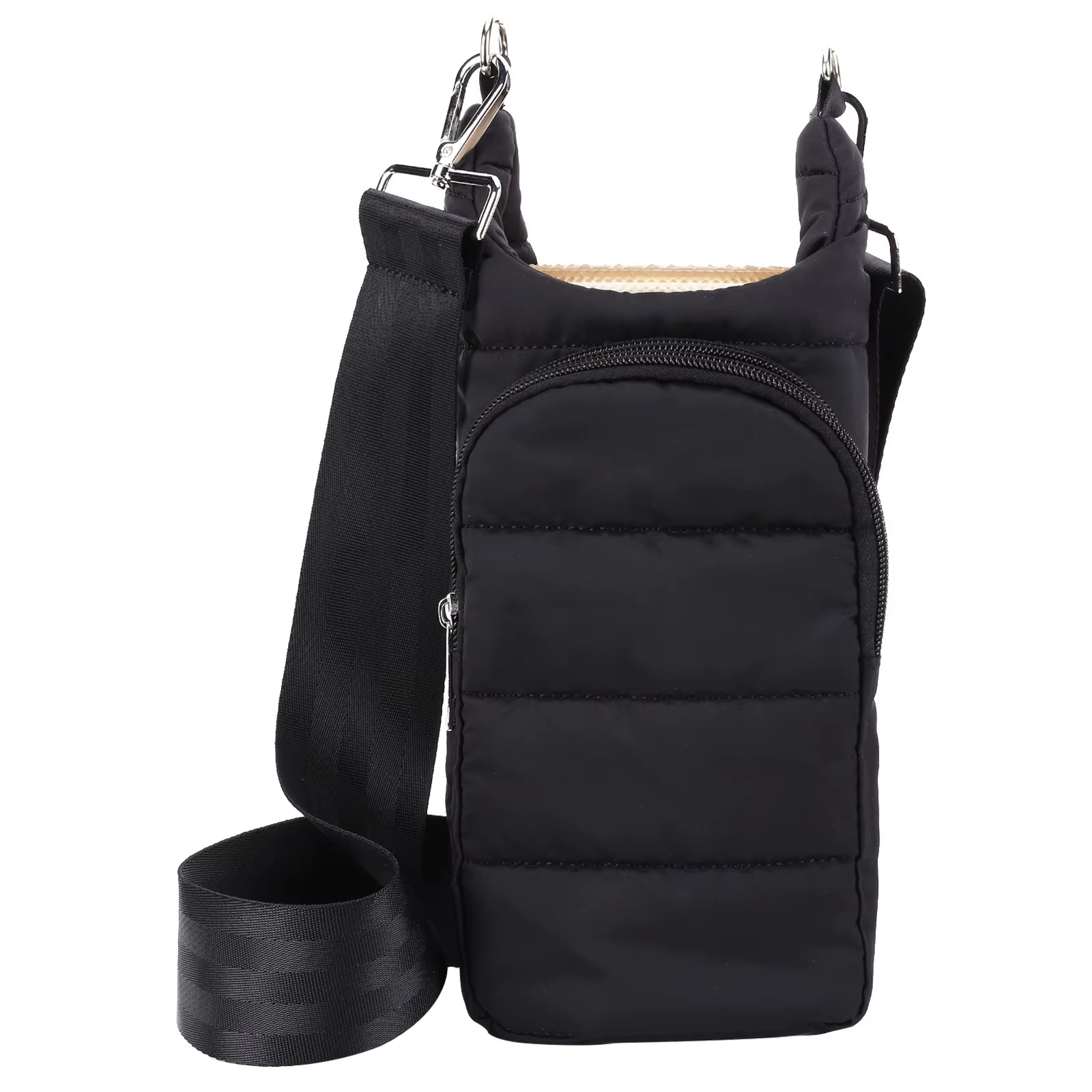 Water Bottle Holder Adjustable Wide Strap Water Bottle Carrier Portable Water Bottle Puffer Tote Soft for Outdoor Travel