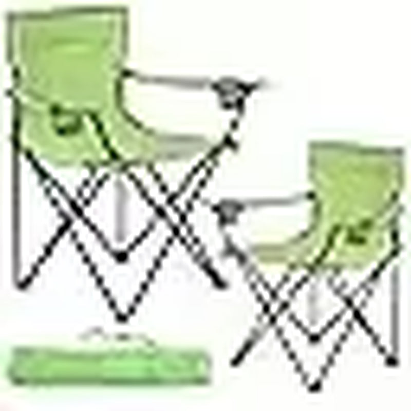 2 Pack Camping Chairs with Fan, Lightweight Camp Chair 300LBS Portable Foldable Chairs for Adults &