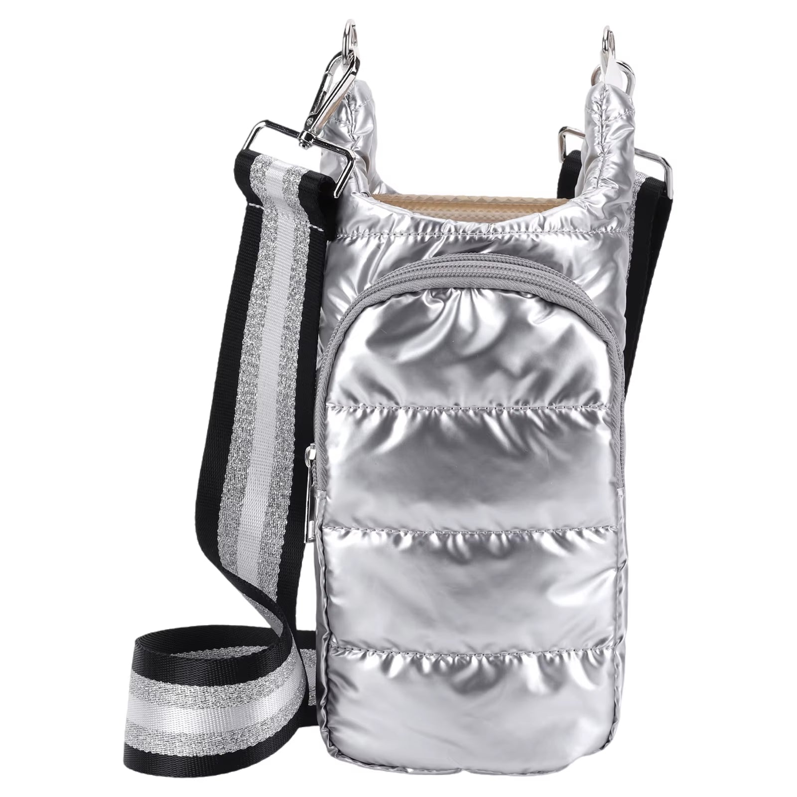 Water Bottle Holder Adjustable Wide Strap Water Bottle Carrier Portable Water Bottle Puffer Tote Soft for Outdoor Travel