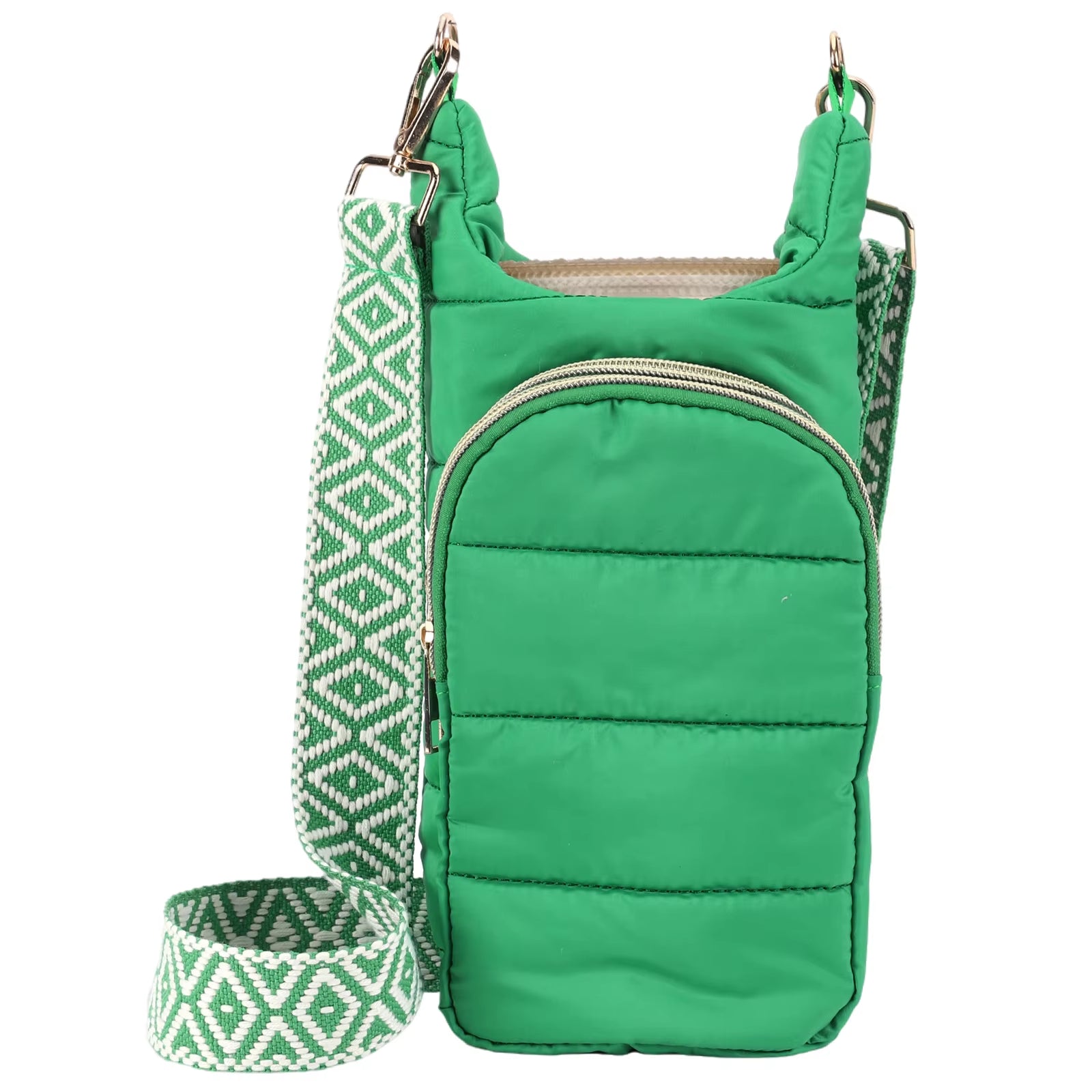 Water Bottle Holder Adjustable Wide Strap Water Bottle Carrier Portable Water Bottle Puffer Tote Soft for Outdoor Travel