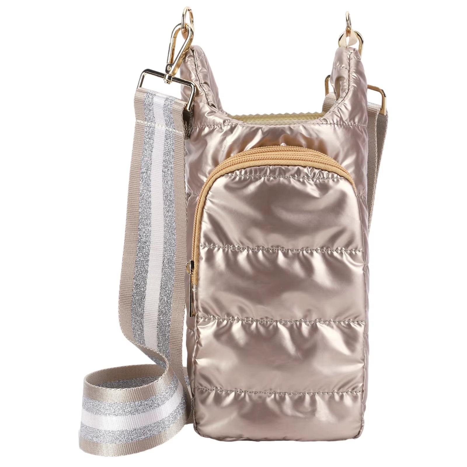 Water Bottle Holder Adjustable Wide Strap Water Bottle Carrier Portable Water Bottle Puffer Tote Soft for Outdoor Travel