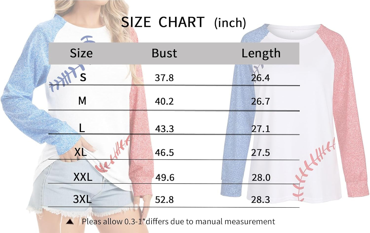 Womens Baseball Mom Shirt Long Sleeve Loose Comfy Patchwork Raglan Baseball Tees Tops