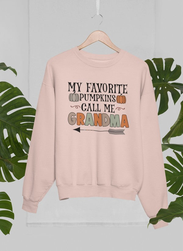 My Favorite Pumpkins Call Me Grandma Sweat Shirt