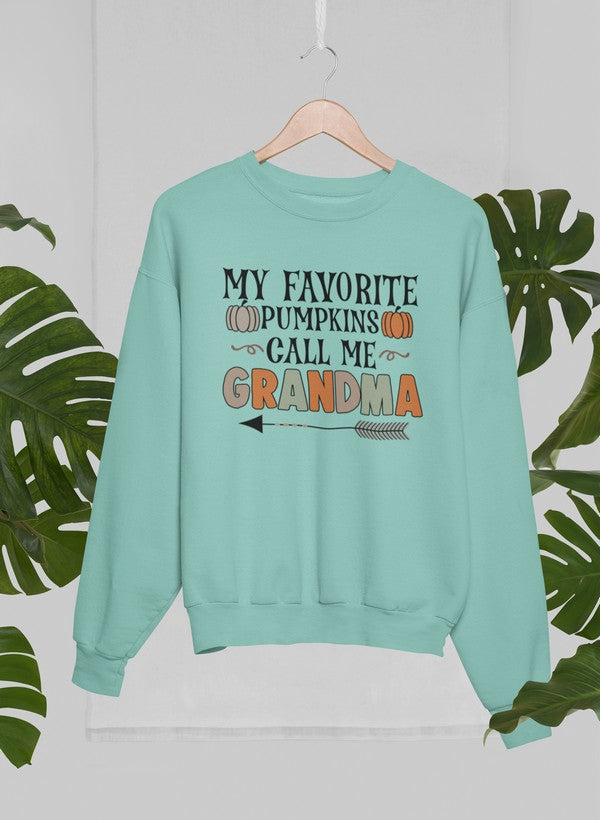 My Favorite Pumpkins Call Me Grandma Sweat Shirt