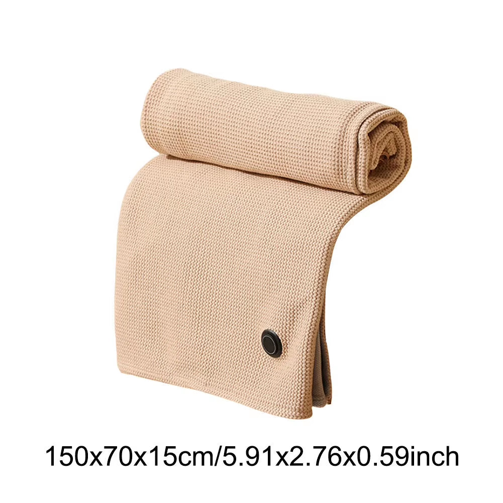 Wearable USB Electric Heated Blanket 3 Heating Levels Heated Shawl with 5000Mah Power Bank Portable Body Warmer Blanket