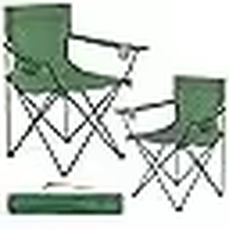 2 Pack Camping Chairs with Fan, Lightweight Camp Chair 300LBS Portable Foldable Chairs for Adults &