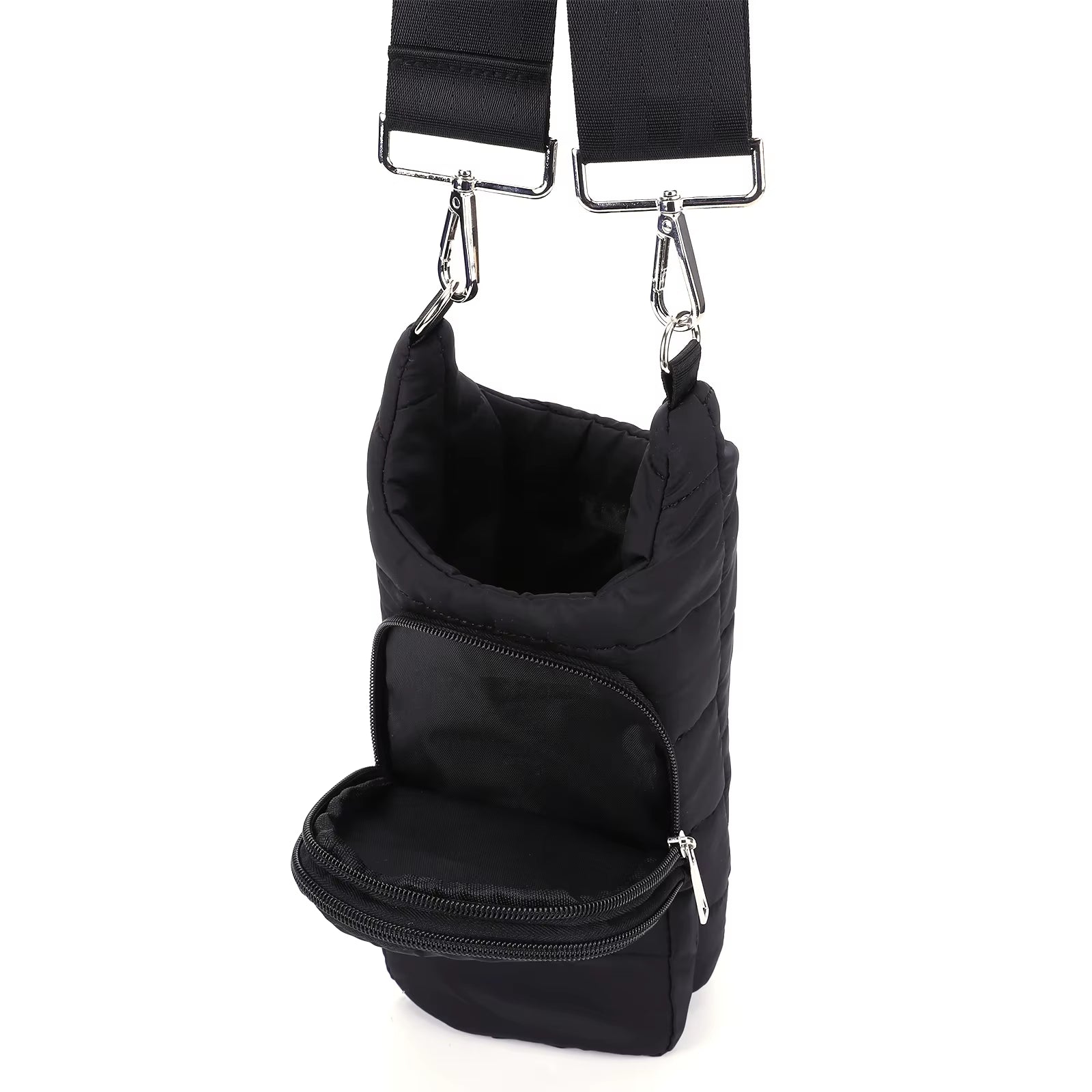 Water Bottle Holder Adjustable Wide Strap Water Bottle Carrier Portable Water Bottle Puffer Tote Soft for Outdoor Travel