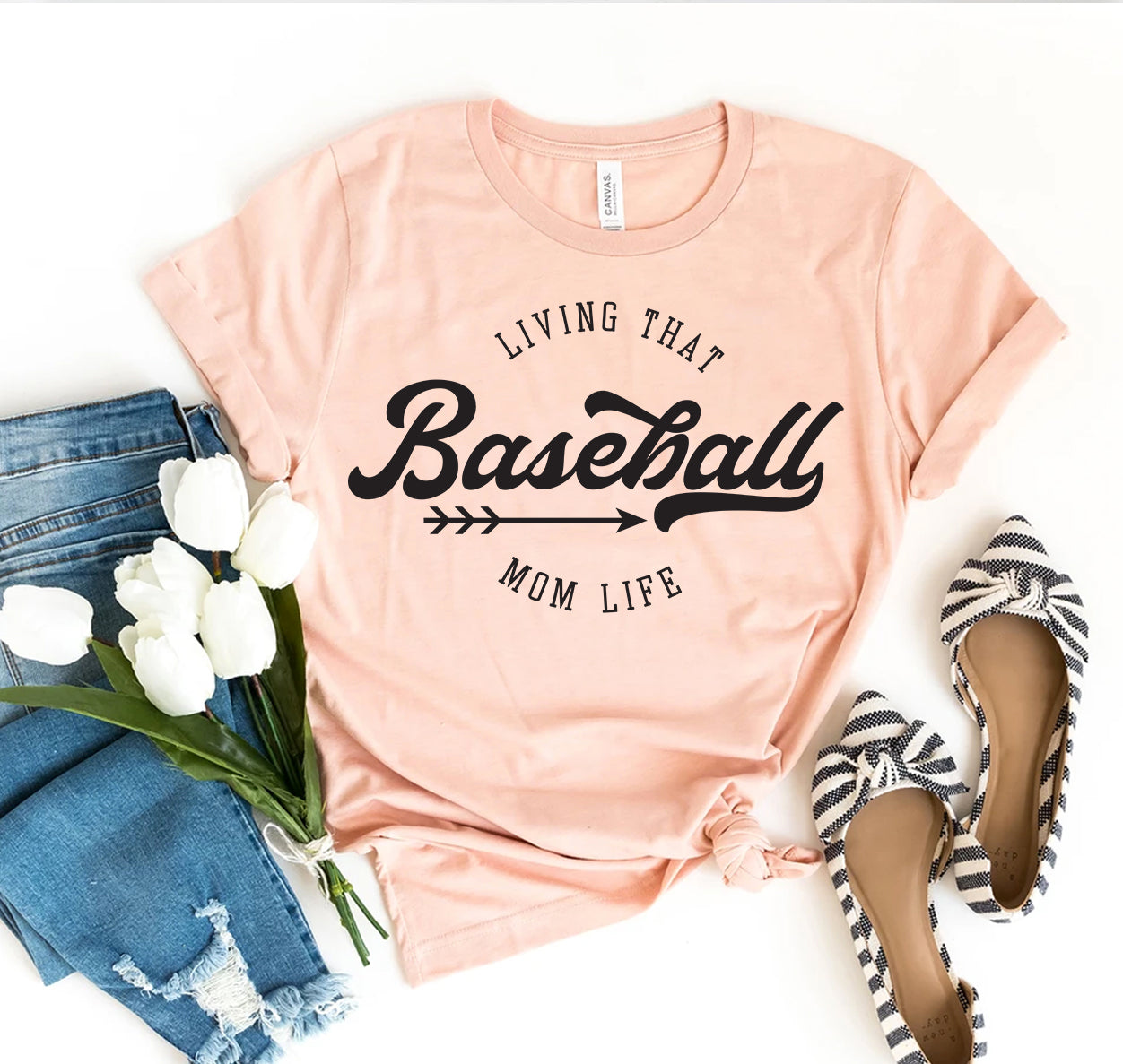 Living That Baseball T-shirt