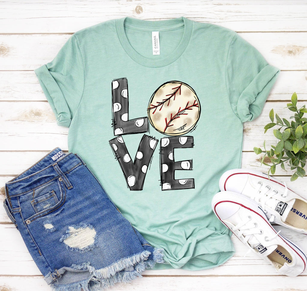 Love Baseball T-shirt